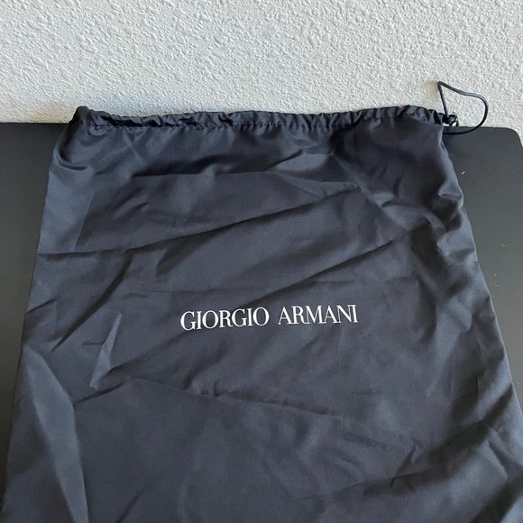 Giorgio Armani Men\'s Black Lace-Up Leather Dress Shoes Size 10.5 main image 10